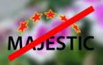 Image de fond derrière le logo Majestic incorrecte