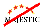 Logo Majestic avec police de caractères incorrecte