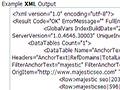 Sortie API XML